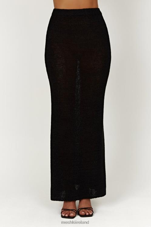 Meshki Mary Knit Maxi Skirt Clothing Black 6DX221360
