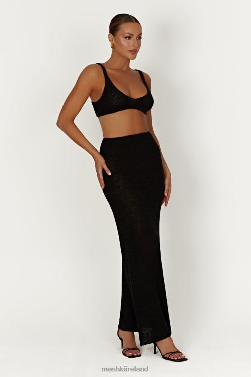 Meshki Mary Knit Maxi Skirt Clothing Black 6DX221360