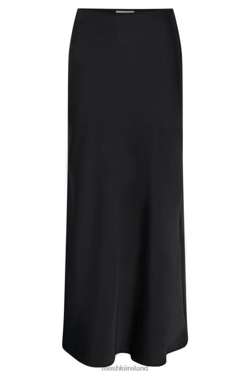 Meshki Missy Maxi Satin Skirt Clothing Black 6DX221308