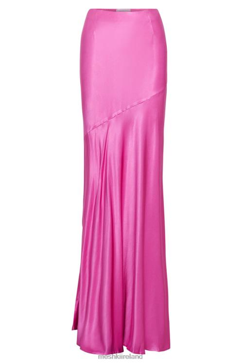 Meshki Poppy Satin Maxi Skirt Clothing Pink 6DX221523