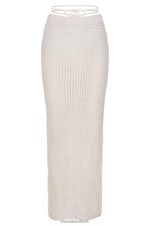 Meshki Raquel Crochet Maxi Skirt Clothing Cream 6DX221424