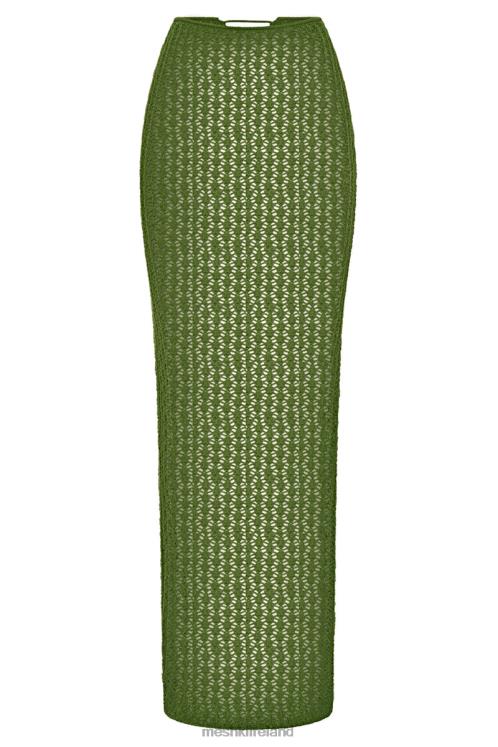 Meshki Rosella Crochet Maxi Skirt Clothing Green 6DX221613