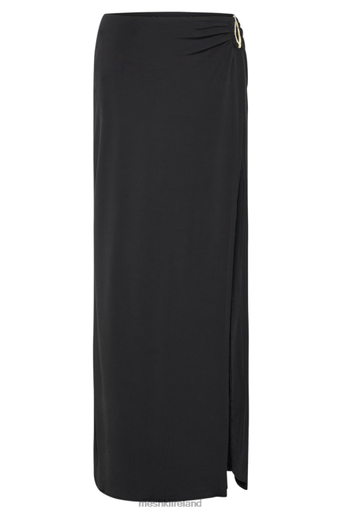 Meshki Suri Slinky Maxi Skirt With Hardware Clothing Black 6DX221256