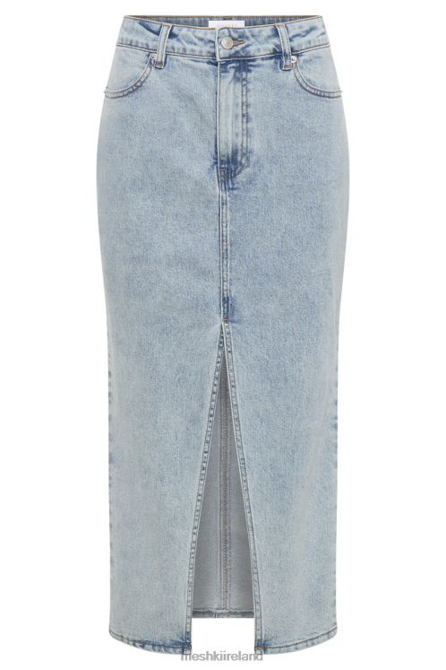 Meshki Acacia Denim Midi Skirt Clothing Light Blue 6DX221264