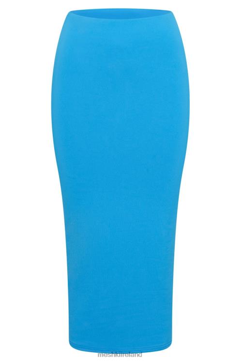 Meshki Charley Midi Skirt Clothing Cyan Blue 6DX221554