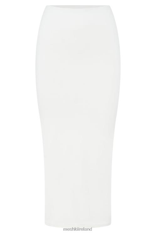 Meshki Charley Midi Skirt Clothing White 6DX221508
