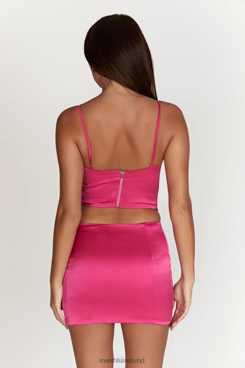 Meshki Briony Low Rise Mini Skirt Clothing Fuchsia 6DX221444