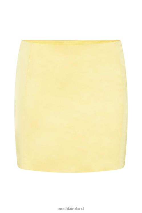 Meshki Briony Low Rise Mini Skirt Clothing Lemon 6DX221445