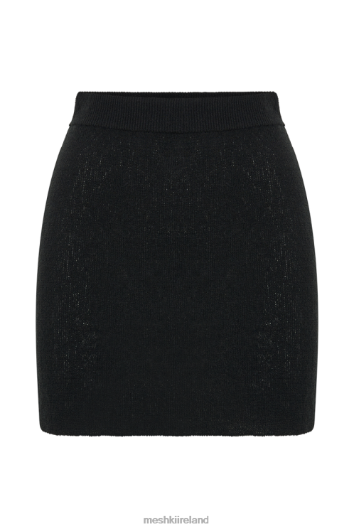 Meshki Esme Knit Mini Skirt Clothing Black 6DX221284