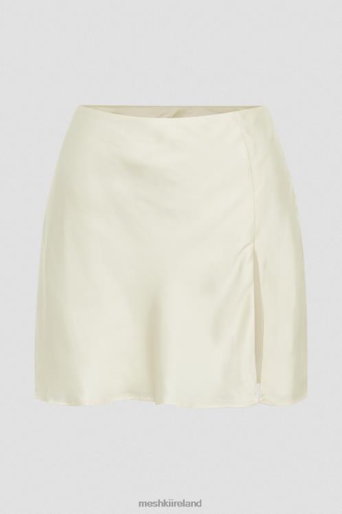 Meshki Hartley Satin Mini Skirt Clothing Ivory 6DX22758