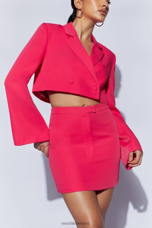 Meshki Josie Crepe Mini Skirt Clothing Raspberry 6DX221543