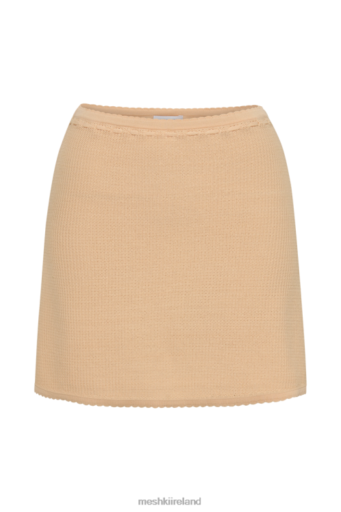 Meshki Kyra Waffle Mini Skirt Clothing Apricot 6DX221301