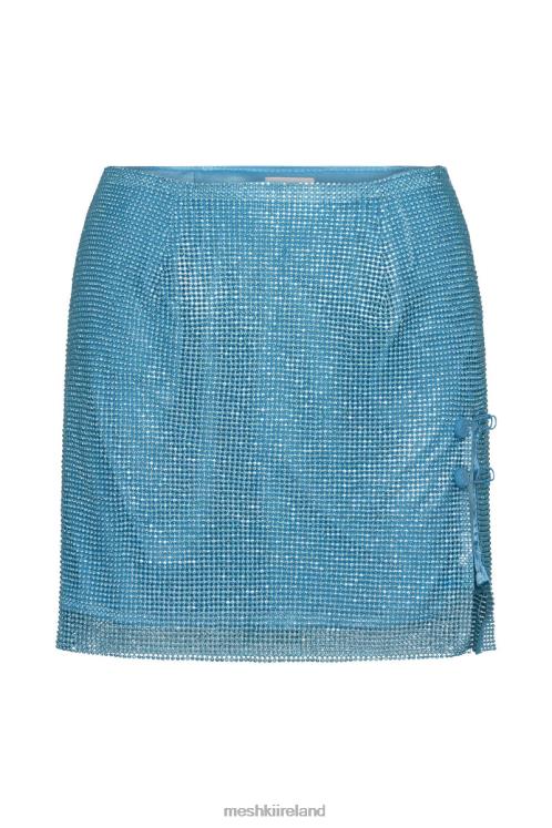 Meshki Marlena Glomesh Mini Skirt Clothing Aquamarine 6DX221394