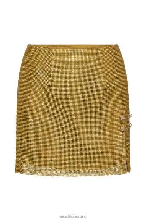 Meshki Marlena Glomesh Mini Skirt Clothing Chartreuse 6DX221521