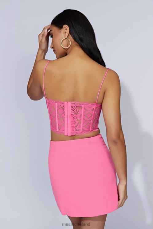 Meshki Romee Mini Skirt Clothing Bubblegum Pink 6DX221452