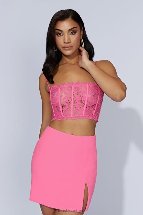 Meshki Romee Mini Skirt Clothing Bubblegum Pink 6DX221452