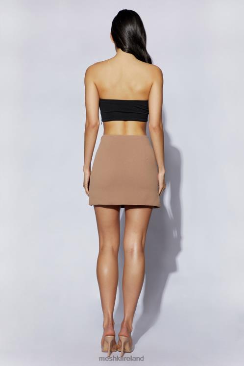 Meshki Romee Mini Skirt Clothing Taupe 6DX221569