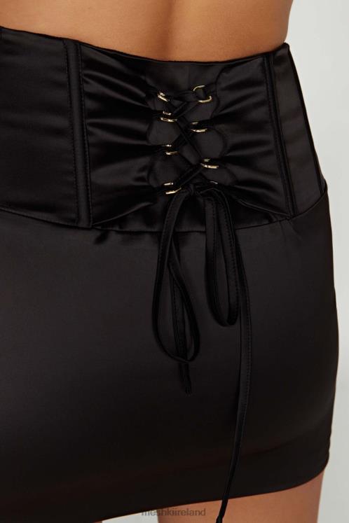Meshki Scarlet Corset Mini Skirt Clothing Black 6DX221516