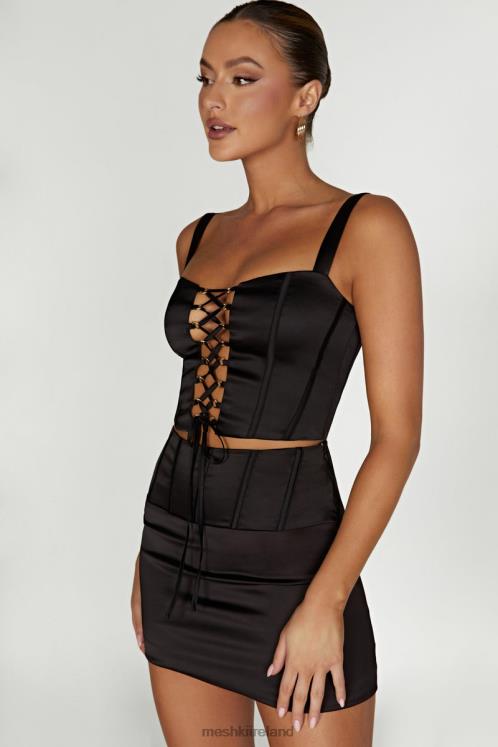 Meshki Scarlet Corset Mini Skirt Clothing Black 6DX221516