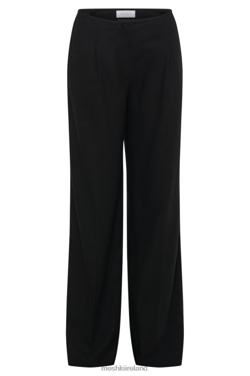 Meshki Adina Linen Pant Clothing Black 6DX221266