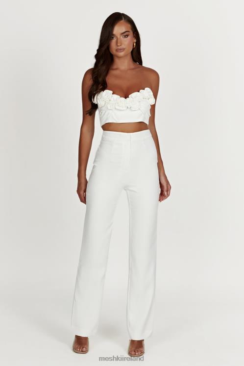 Meshki Allanah Straight Leg Pant Clothing White 6DX221276