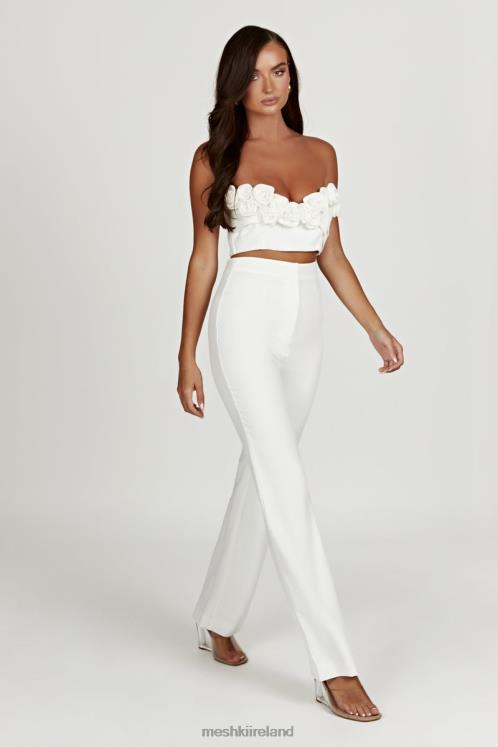 Meshki Allanah Straight Leg Pant Clothing White 6DX221276