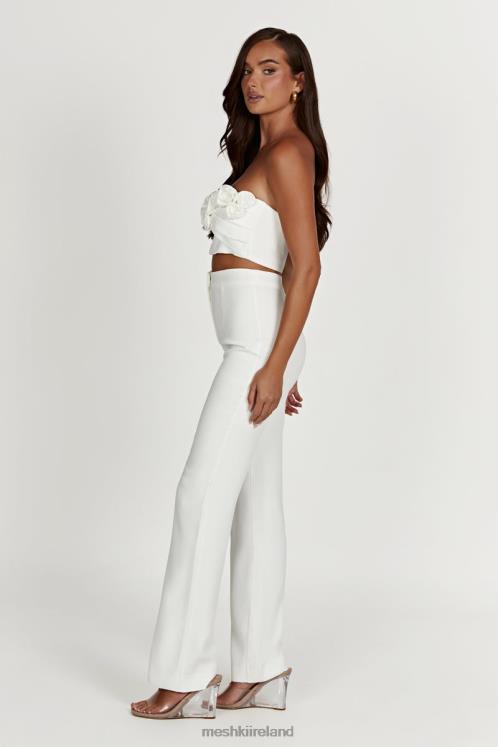 Meshki Allanah Straight Leg Pant Clothing White 6DX221276