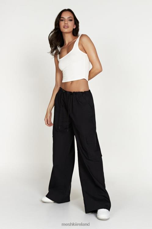 Meshki Amara Parachute Pants Clothing Black 6DX221592
