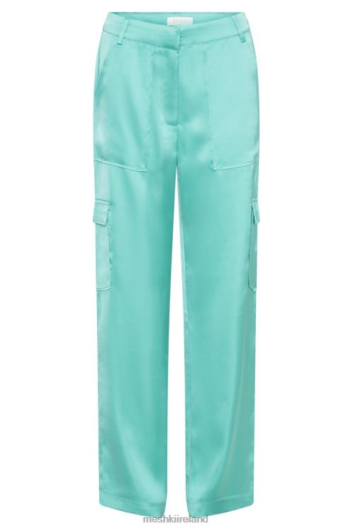 Meshki Amaya Satin Cargo Pant Clothing Mint 6DX221567