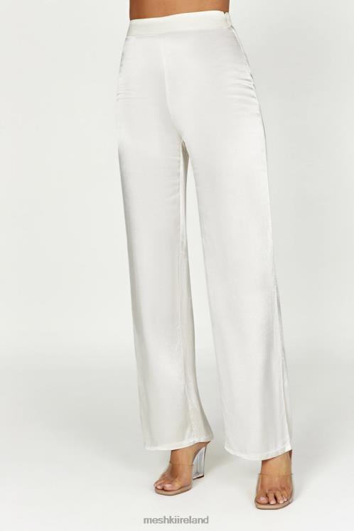 Meshki Aspyn Satin Pants Clothing Ivory 6DX221517