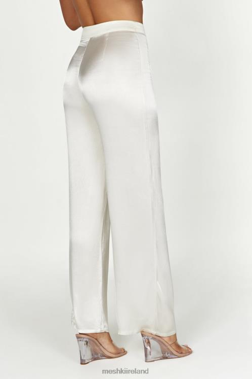 Meshki Aspyn Satin Pants Clothing Ivory 6DX221517