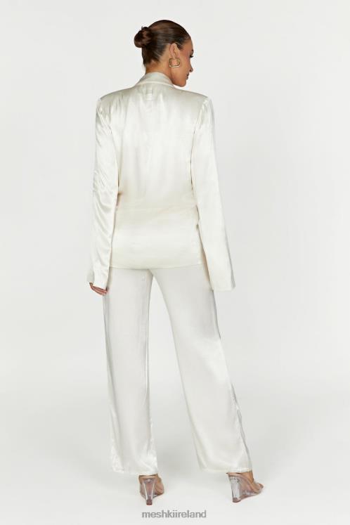 Meshki Aspyn Satin Pants Clothing Ivory 6DX221517
