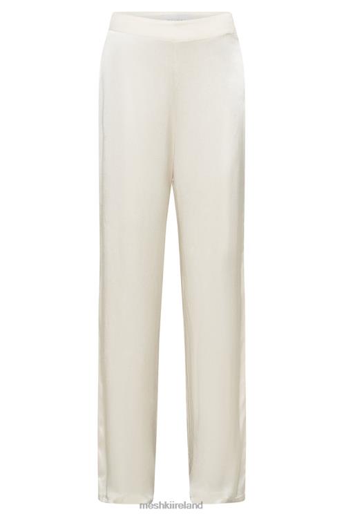 Meshki Aspyn Satin Pants Clothing Ivory 6DX221517
