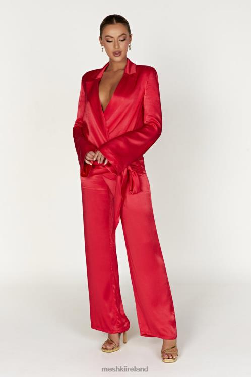 Meshki Aspyn Satin Pants Clothing Red 6DX221428