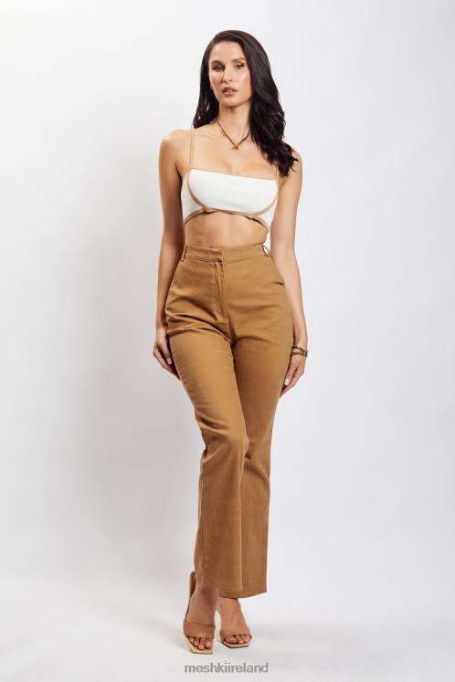 Meshki Cindy Flare Pants Clothing Camel 6DX221422