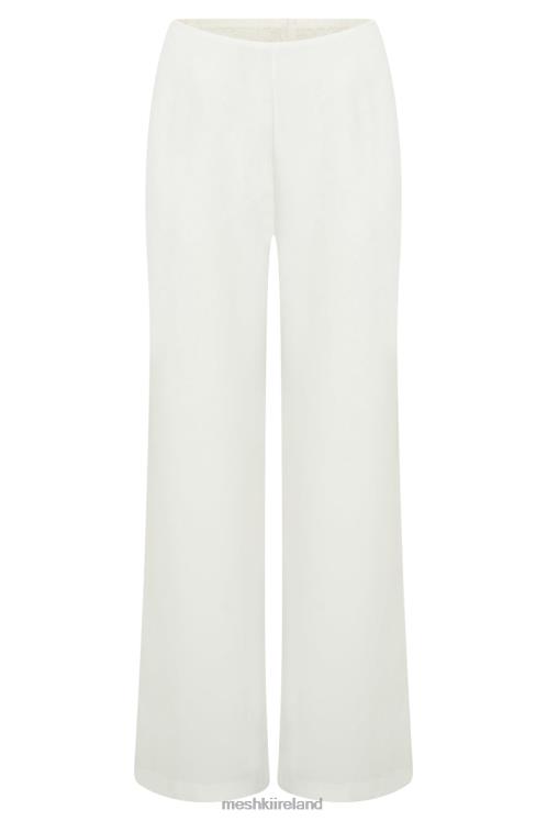 Meshki Estee Split Lace Pants Clothing White 6DX221413