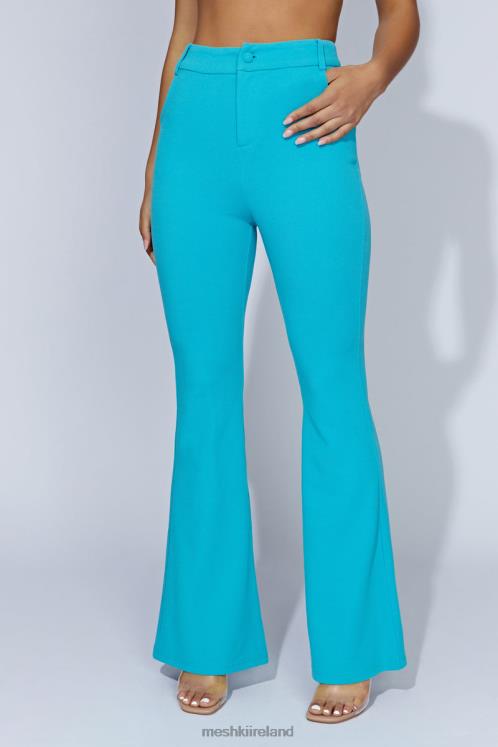 Meshki Fiorella Flare Crepe Pants Clothing Aquamarine 6DX221586