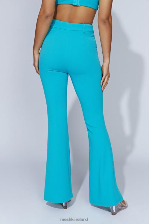 Meshki Fiorella Flare Crepe Pants Clothing Aquamarine 6DX221586
