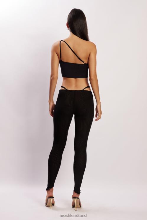 Meshki Gabriella Cutout Full Length Pants Clothing Black 6DX221600