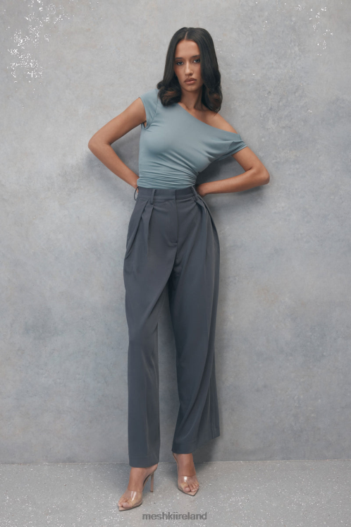 Meshki Jemima Straight Leg Pants Clothing Charcoal 6DX221441