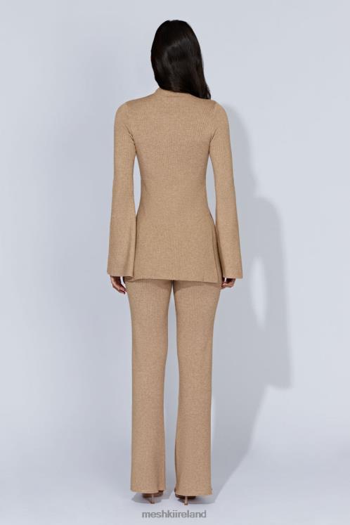 Meshki Jovie Knit Pants Clothing Taupe 6DX221406