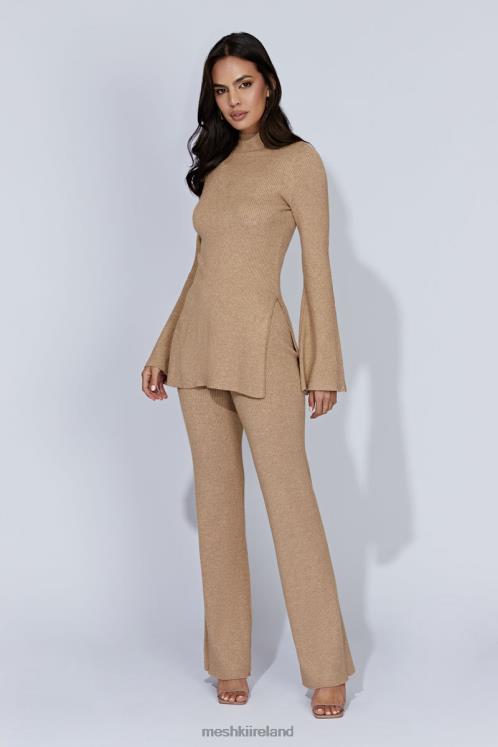 Meshki Jovie Knit Pants Clothing Taupe 6DX221406