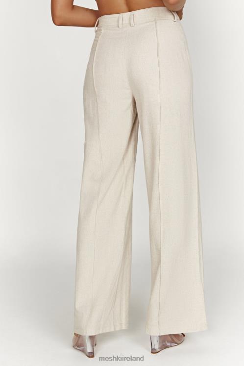 Meshki Julie Wide Leg Linen Pants Clothing Natural 6DX221465
