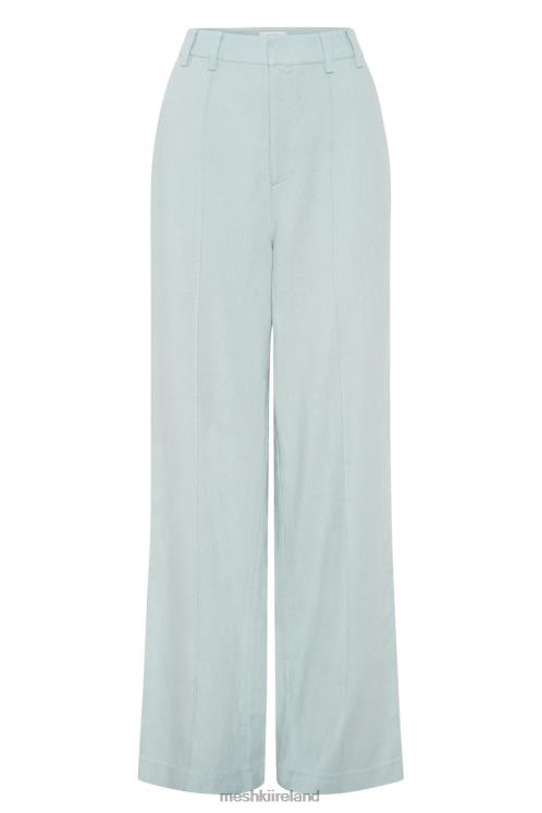 Meshki Julie Wide Leg Linen Pants Clothing Powder Blue 6DX221519