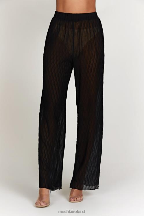 Meshki Karla Wave Pleat Pant Clothing Black 6DX221488