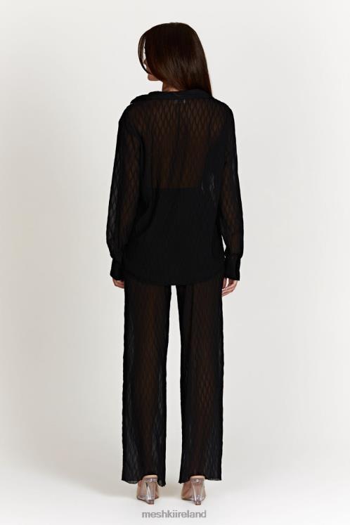 Meshki Karla Wave Pleat Pant Clothing Black 6DX221488