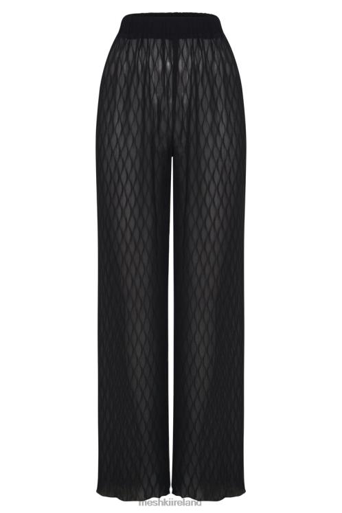 Meshki Karla Wave Pleat Pant Clothing Black 6DX221488