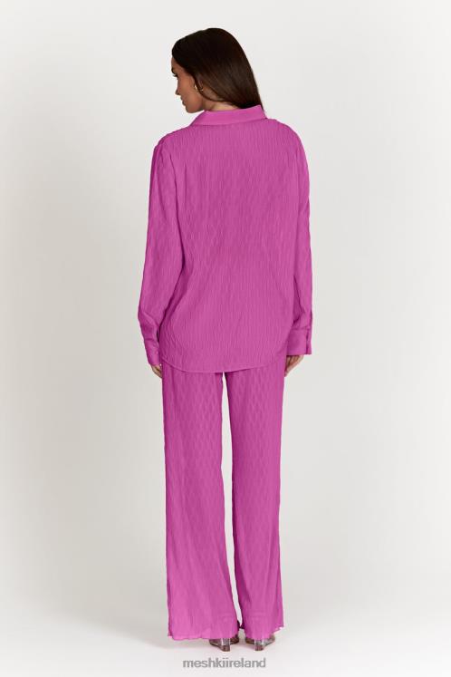 Meshki Karla Wave Pleat Pant Clothing Rose Pink 6DX221472