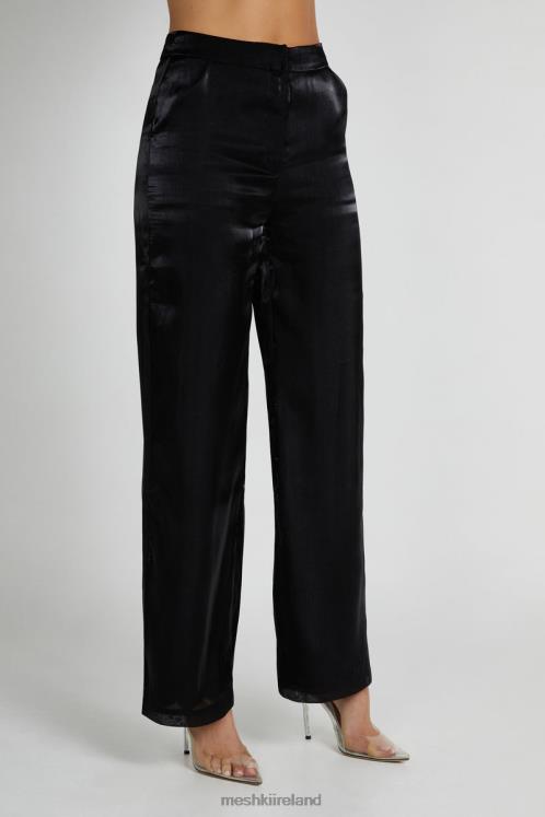 Meshki Kinsley Sheer Pants Clothing Black 6DX221282