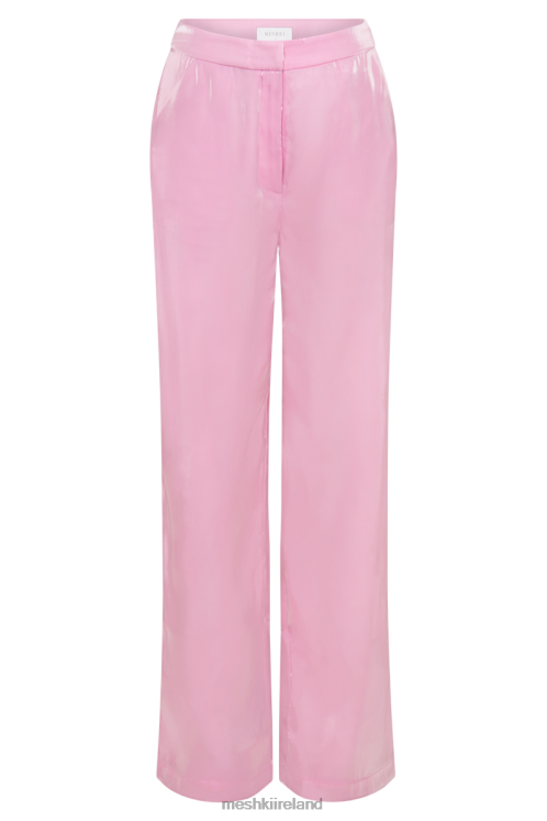 Meshki Kinsley Sheer Pants Clothing Candy Pink 6DX221607